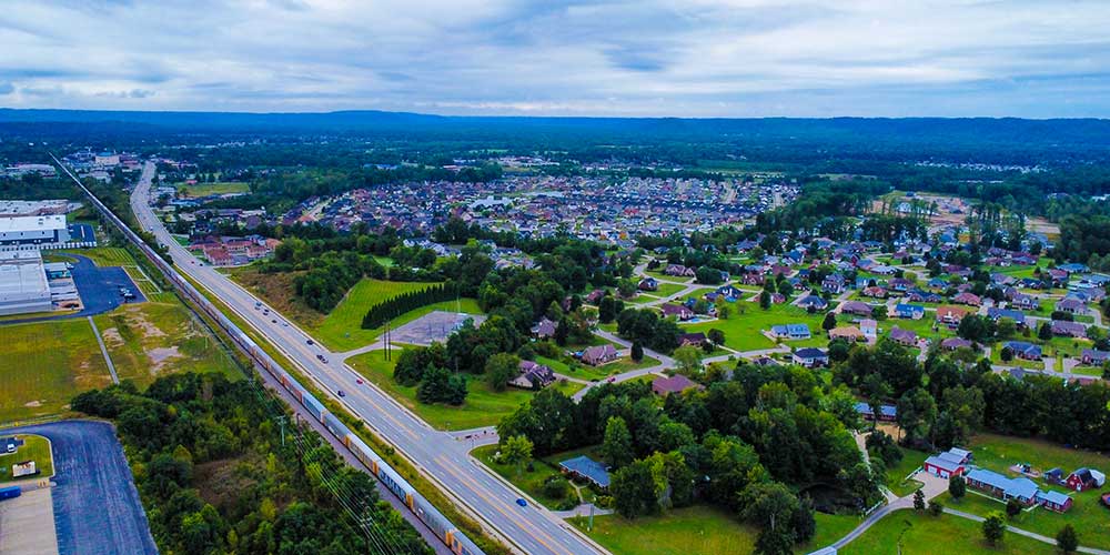 City of Shepherdsville Aerial view