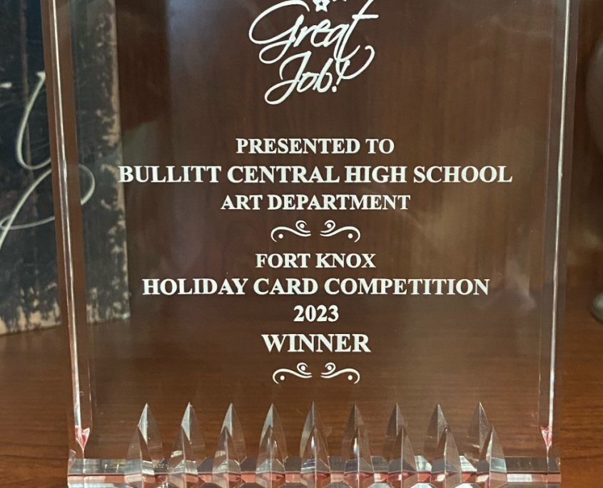 Bullitt Central High School Art Department - Fort Knox Holiday Card Competition 2023 Winner Award