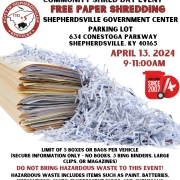 Community Shred Day Event Flyer